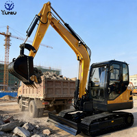 Prix d'usine, livraison gratuite, mini-excavatrice YUNTU de 1,2 tonne, moteur Euro5, machine à chenilles haute efficacité pour le marché d'Amérique du Sud