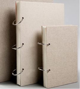 Carnet de croquis rétro à spirale, couverture en papier couleur crème, 120 pages, 160 g/m², épais, rechargeable, feuilles mobiles, pour dessin artistique - Product Image 3