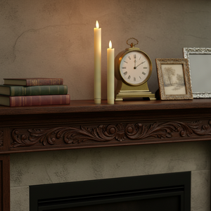 <span class=keywords><strong>Bougie</strong></span> <span class=keywords><strong>LED</strong></span> conique à surface lisse de 19,5 cm, emballée individuellement, idéale pour les centres de table de mariage - Product Image 3