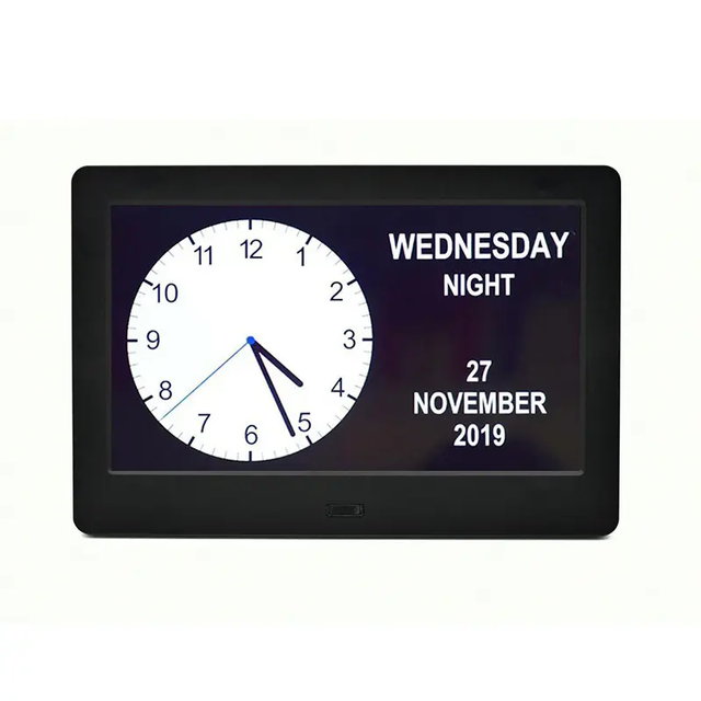 Desktop Wall Memory Loss Dementia Led Electric Digital Alarm Clock Day Calendar Clock 7 8 10 Inch for Elderly