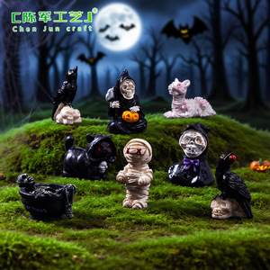 Nouvelle poupée corbeau momie d'Halloween de Weijs, accessoires décoratifs suspendus mignons à faire soi-même, petits ornements de paysage - Product Image 1