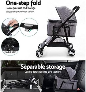 Kingtale <span class=keywords><strong>Pet</strong></span> 4 ruote <span class=keywords><strong>Pet</strong></span> Dog cane gatto passeggino trasportino altri trasportini e prodotti da viaggio - Product Image 3