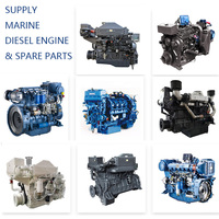 Motor Diésel Marino WEICHAI de 4 Cilindros Refrigerado por Agua, 90HP, 120HP, 150HP para Barcos de Pesca, Barcos de Recreo y Embarcaciones Utilitarias