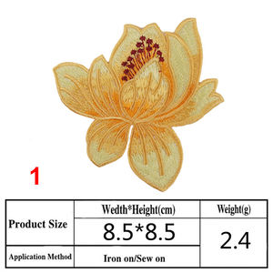 Vente en gros de patchs en fer brodés personnalisés 3D <span class=keywords><strong>Bonny</strong></span> Flowers pour sacs vêtements accessoires tissu sergé PVC matériel-Fabricants - Product Image 2