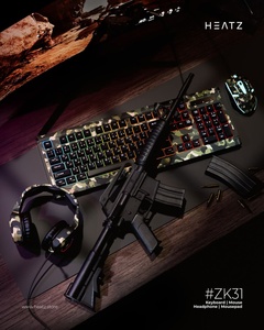 Combo de ratón y teclado para juegos 4 en 1 con retroiluminación LED RGB Auriculares con cable para jugadores de PC y usuarios de Xbox PS4 - Product Image 4