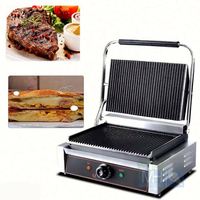 Grille-pain d'intérieur NFS 5-en-1 pour panini et sandwichs, plaques de cuisson antiadhésives réversibles, compatibles lave-vaisselle
