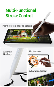 ปากกาดิจิทัลความแม่นยำสูงสำหรับ iPad ทุกรุ่น รองรับการวาดภาพแบบเอียง ป้องกันการสัมผัสโดยฝ่ามือ พร้อมไฟ LED แสดงสถานะแบตเตอรี่ และพอร์ตชาร์จแบบซ่อน - Product Image 6