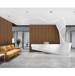 Paneles Decorativos de MDF Acanalado de 18 mm, Revestimiento de Pared con Textura de Madera para Espacios Interiores Residenciales y Comerciales - Product Image 2