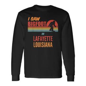 บิ๊กฟุตอาศัยอยู่ในลาฟาแยตต์ พาริช ลุยเซียนา เสื้อยืดแขนยาว - Product Image 1