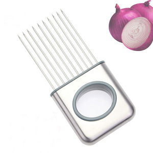 Creative Onion Fork Slicer Stainless Steel Loose Meat Needle Tomato Potato <b>Vegetables</b> <b>Fruit</b> Cutter Safe Aid <b>Tool</b> Kitchen Gadgets - Product Image 2