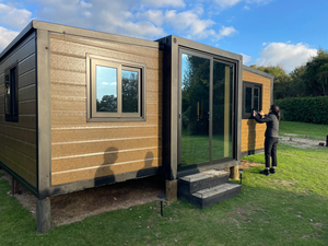 Contenedor habitable de alta calidad de 20 pies, plegable, de dos habitaciones, prefabricado, de lujo, expandible, casa contenedor pequeña, oficina plegable. - Product Image 4