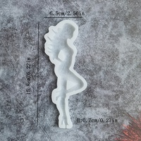 Moule à chocolat moule à sucette en Silicone pour bonbons durs résine époxy outil de décoration de gâteau belle danse fille forme cuisson