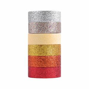 Papel Adhesivo Brillante para Manualidades, 12 Piezas de Cinta Decorativa Washi - Product Image 3
