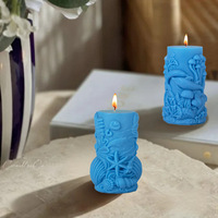 DUMO Marine Life Bougie Aromathérapie Moule en silicone DIY Spiral Diffuser Stone Ornament Mold Exclusivement pour l'approvisionnement transfrontalier