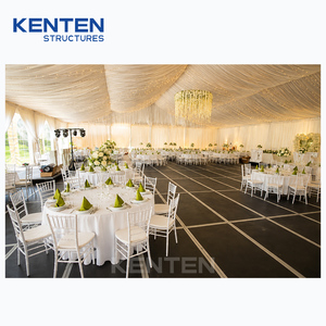 Tendone di Lusso per Matrimoni ed Eventi, Grande Tenda Bianca per Cerimonie 20mx40m 40x60 40x80 60x40 60x80, Gazebo per Feste, Tenda a Piramide con Struttura - Product Image 4
