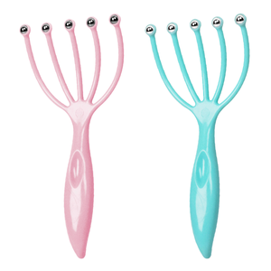 Massageador de Cabeça Zhedage WZS-001, Escova de Couro Cabeludo com Rolos e Garras de Cinco Dedos, Ferramenta de Cuidado Manual para Alívio do Estresse - Product Image 1