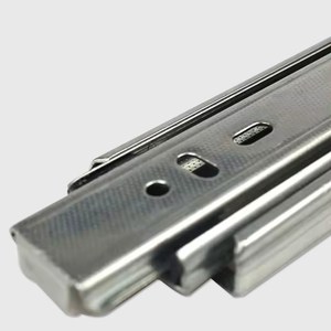 Riel telescópico SSR de extensión total con cierre suave y 3 pliegues, con rodamientos de bolas, para cajones de gabinetes - Product Image 5