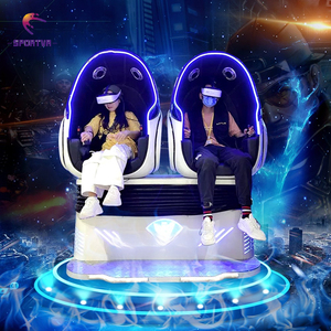 Chaise de réalité virtuelle 9D cinéma VR Double Egg intérieur métal maison centre commercial aéroport jardin public Playhouse Trampoline Park - Product Image 1