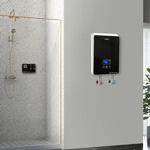 Dubai standart banyo tankless 220v 5.5kw düşük fiyat paslanmaz elektrikli duş başlığı su ısıtıcıları