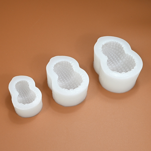 Molde de Silicona 3D con Forma de Oso <span class=keywords><strong>para</strong></span> Hornear, <span class=keywords><strong>para</strong></span> Fondant, Pastel, Pudín, Repostería Decorativa, con Diseño de Corazón y Cacahuete - Product Image 3