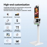 Solución de gestión de pedidos, pagos y recogida todo en uno para cafeterías, terminal de autoservicio con pantalla táctil