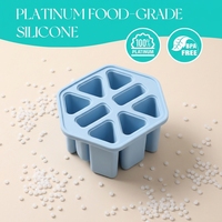 Moule à glaces SILIKOLOVE Factory 8 cavités, antiadhésif platine LFGB, sans BPA, 100% silicone alimentaire
