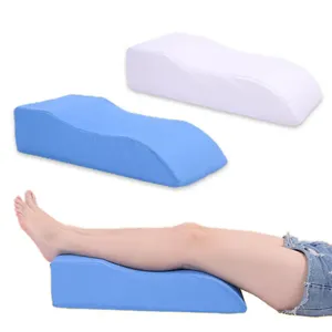 Aqumotic Leg or Foot Elevation Pillow Rest Long Pillows Latex Foam Pillow with Cover Body Wedge Emulsion Massage Soft Tool