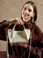 Sac à bandoulière en cuir véritable de qualité supérieure pour femme, sacs à main de luxe de créateur, poignée supérieure, bandoulière amovible en polyester