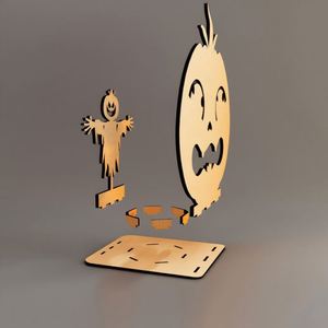 Adornos de Halloween Vela Sombra Luz Calabaza Fantasma Bruja y otras formas de terror son fáciles de instalar - Product Image 6