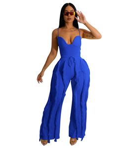 Completo Estivo da Donna in Stile Europeo e Americano, <span class=keywords><strong>Tuta</strong></span> Sexy con Spalline e <span class=keywords><strong>Pizzo</strong></span> a Frange, Set Due Pezzi - Product Image 6