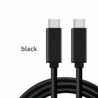 Kabel USB 3.2 Gen 2 PD Pengisian Cepat 20Gbps 3A Berkualitas Tinggi dengan Pelindung Anyaman dan Jaket Nilon untuk Komputer & Printer