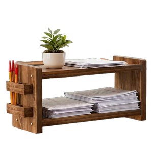 Organizador de tazas de café de madera para escritorio, bandeja decorativa para condimentos, organizador de barra para tazas. - Product Image 5