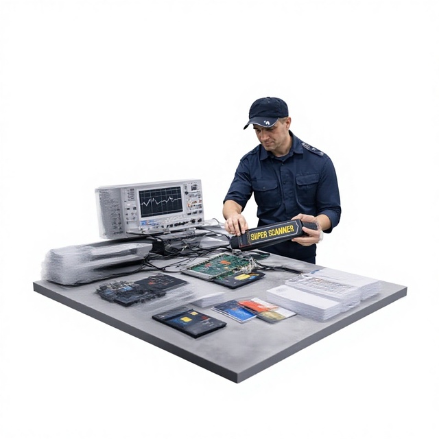 Advanced Intelid India X Ray Baggage Scanner Spy Bug Detector Security Inspection Machine High Resolution Stable Metal Detection