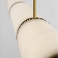 Suspension linéaire haut de gamme en marbre d'albâtre naturel, luminaire suspendu de luxe réglable pour villa résidentielle, hôtel, salle à manger