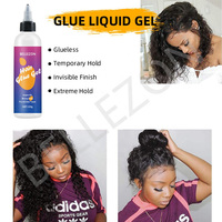 Colle liquide transparente sans colle Luxfume Private Label, forte tenue, pour perruques, colle pour dentelle de cheveux, gel