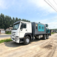 Foreuse pneumatique sur camion pour puits d'eau et forage de roche minière, profondeur de forage 100-300 mètres