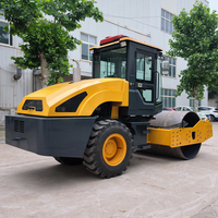 Compacteur routier diesel 3, 4, 5, 6 et 8 tonnes, machine de compactage d'asphalte autoportée avec pneus en caoutchouc