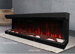 Bán buôn hiện đại không dây điều khiển từ xa trang trí trong nhà kính sang trọng chịu thời tiết thép vườn ba mặt lò sưởi - Product Image 4