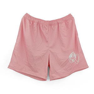 Pantalones cortos de secado rápido de cintura media para hombre con logotipo personalizado al por mayor, malla de poliéster transpirable, diseño gráfico de entrenamiento para correr en la playa - Product Image 1