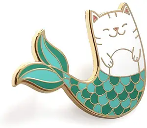 Cute Mermaid Cat Enamel Lapel Pin