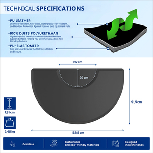 Chống mệt mỏi <span class=keywords><strong>Mat</strong></span> cho tiệm hớt tóc Vòng chống mệt mỏi <span class=keywords><strong>mat</strong></span> chống mệt mỏi cắt tóc <span class=keywords><strong>Mat</strong></span> 3 'x 5' thoải mái chống mệt mỏi <span class=keywords><strong>mat</strong></span> chống trượt - Product Image 2