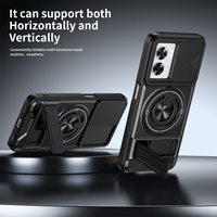 Coque de protection antichoc magnétique pour voiture avec fenêtre coulissante pour Oppo Realme 16T/C100x/C100i/16 Pro+/P4 Lite/Narzo Power/C83