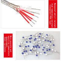 Songdao 4*30mm Probe Flexible PT100 RTD Temperature Sensor 0.1C Resolution 6-wire PTFE Cable 200 OEM ODM IP68 Stainless Steel