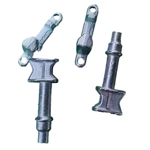 Pièces de verrouillage d'engrenage à poignée forgée ou plate galvanisée Jeu de serrures de porte pour conteneur d'expédition