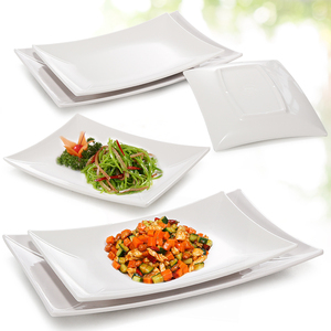 Bán buôn <span class=keywords><strong>Melamine</strong></span> hình chữ nhật tấm bộ đồ ăn phục vụ món khai vị khay nhựa - Product Image 2