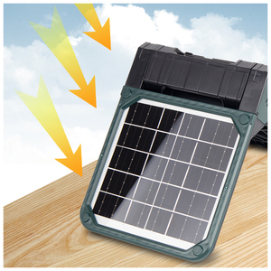 Quạt năng lượng mặt trời LED di động chất lượng cao, đa chức năng, dùng cho ngoài trời, cắm trại, phiêu lưu, bền lâu - Product Image 2