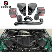 Boîtier d'admission d'air en fibre de carbone sèche, filtre à air conique, tuyau d'admission d'air froid, kit d'amélioration d'admission d'air pour moteur BMW G80 G81 G82 M3 M4 S58