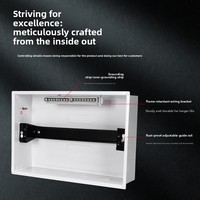 Boîtier de distribution électrique domestique CHINT PZ30G IP66 20A 220V, disjoncteurs et interrupteur principal encastrés ou à montage en saillie