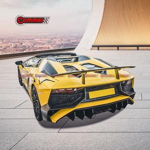Kit d'aileron arrière pour Lamborghini Aventador LP700, mise à niveau au style LP750, aileron arrière semi-carbone - Product Image 2