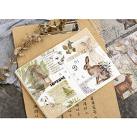15 feuilles/paquet de papier autocollant brillant à motifs de dessins animés pour scrapbooking, autocollants pour cadeaux promotionnels, décoration de journal intime et de fête
